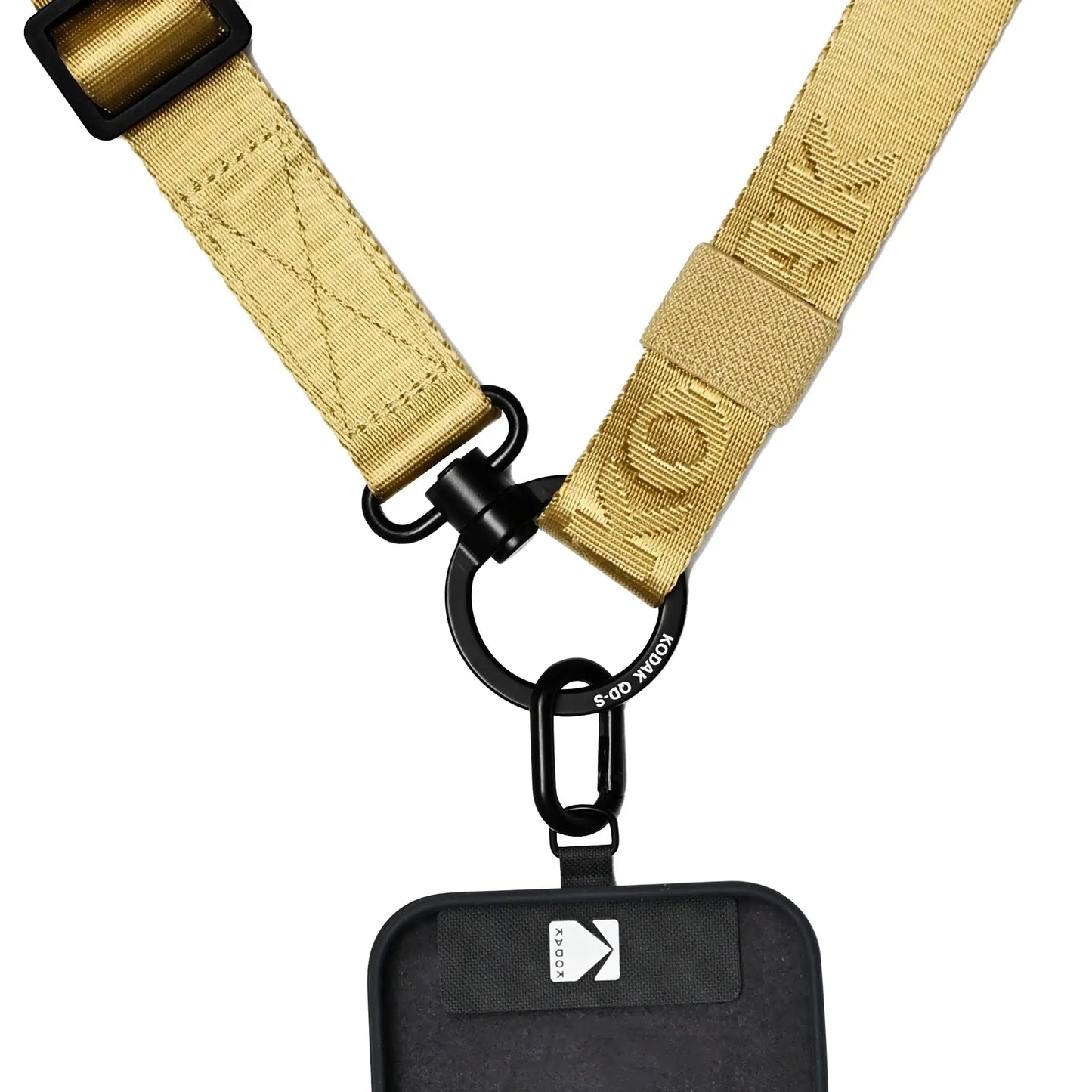Kodak Multi-Purpose Camera Strap (Khaki) featuring quick-detach system and adjustable design for convenience.