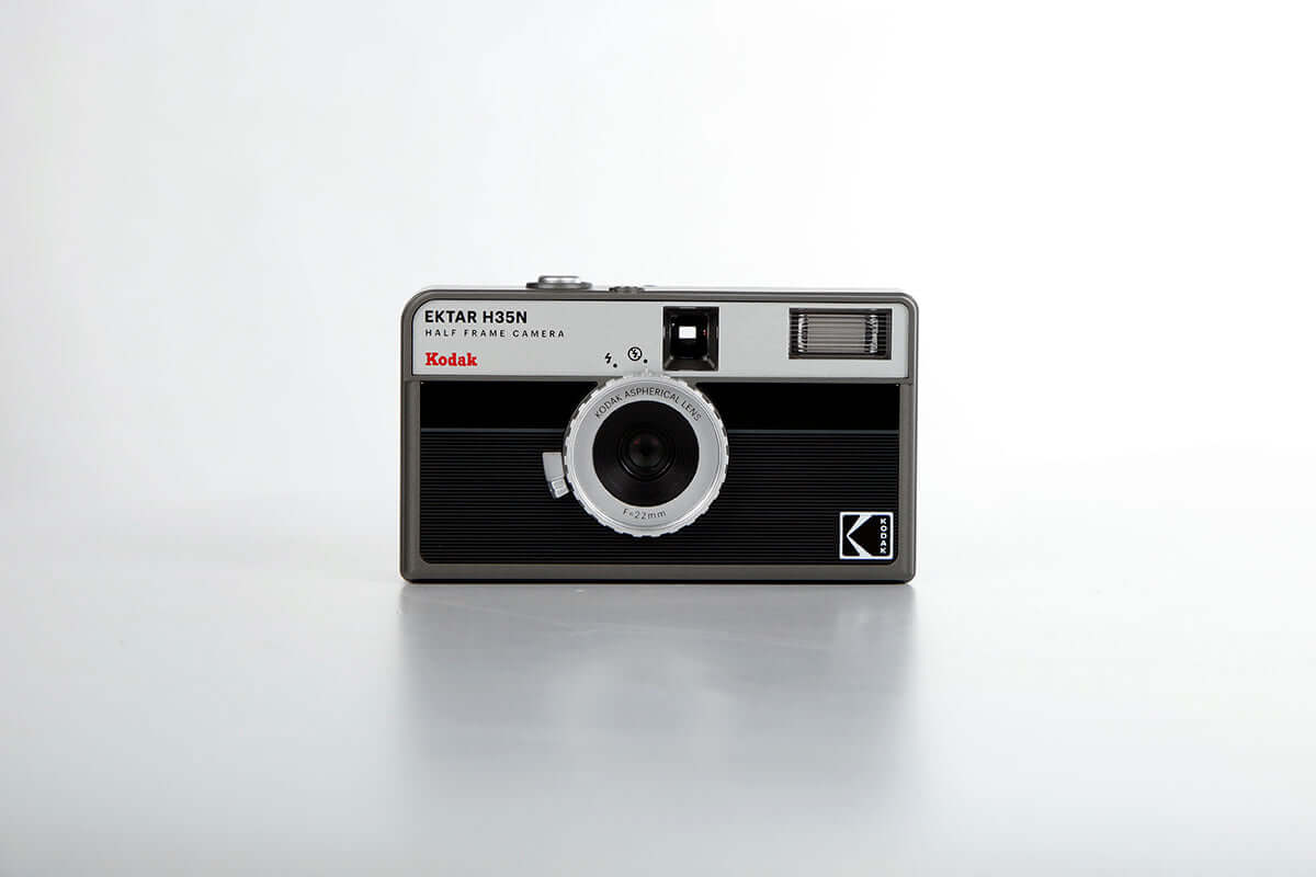 Kodak Ektar H35N Half Frame Film Camera (Striped Black) in stylish design