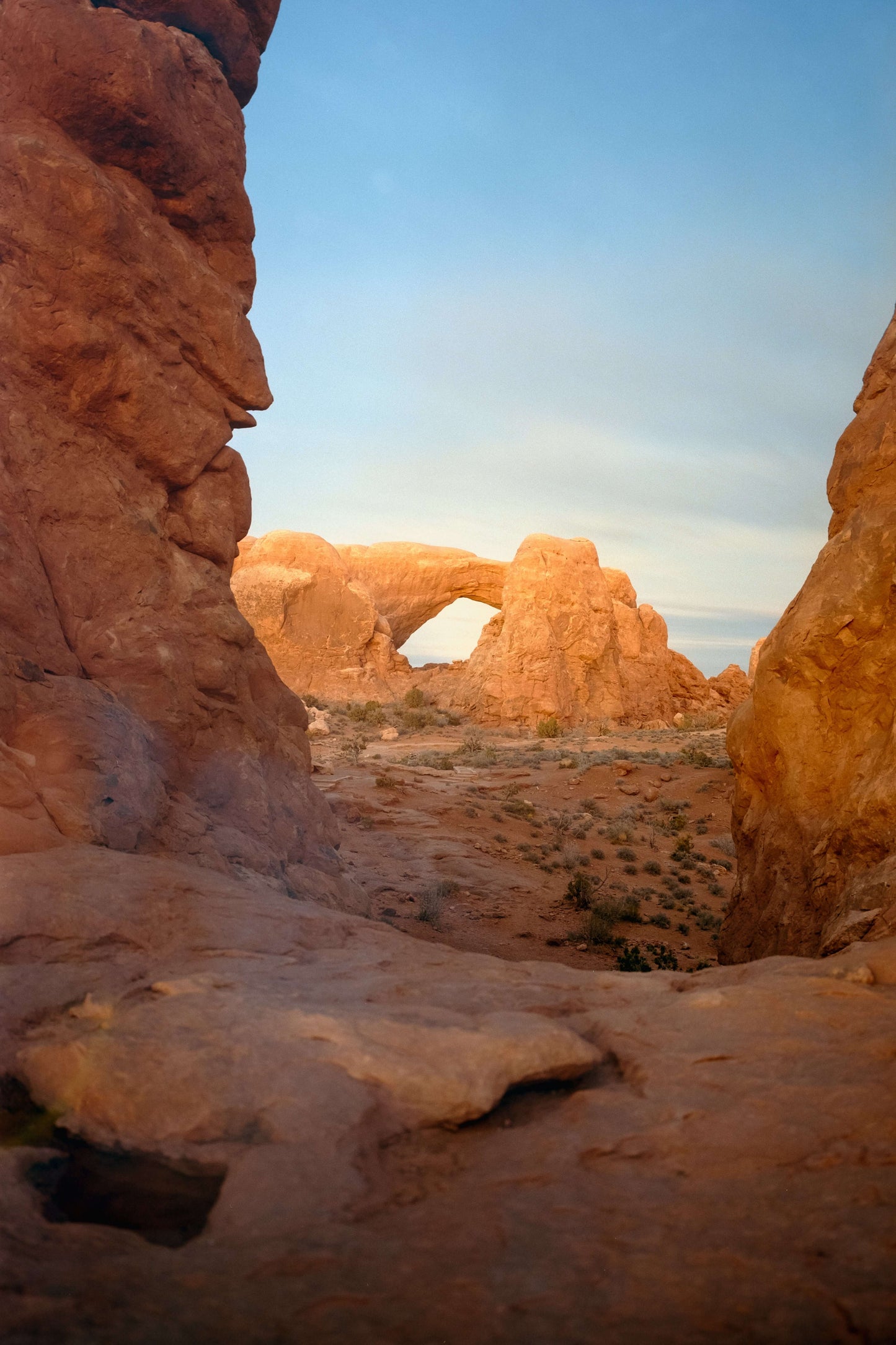 Kodak Portra 400 Color Negative Film (35mm, 36 Exposures, 5-Pack) capturing a stunning landscape arch.