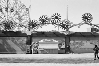 Kentmere Pan 200 Black & White Negative Film (35mm, 36 Exposures) image of a closed amusement park