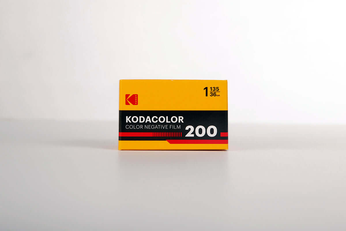 Front view of new Kodak Kodacolor 200 film.
