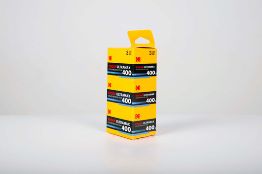 Kodak Eastman UltraMax 400 Color Negative Film 3-Pack with 36 exposures each.