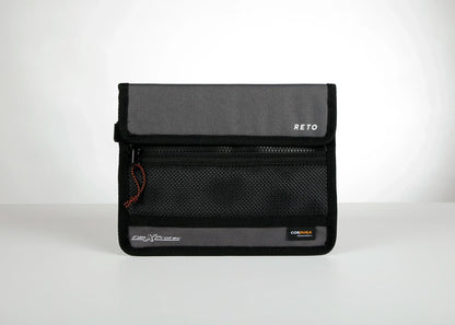 RETO Film X-Protec Bag (Medium) front view featuring water repellent design and zipper compartment.