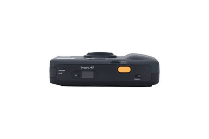 Top view of the new Kodak Snapic A1 35mm Camera in the color grey.