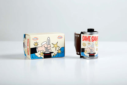 Mr Negative Same Same But Different 400 Color Negative Film (35mm Roll, 36 Exposures) with box and film canister