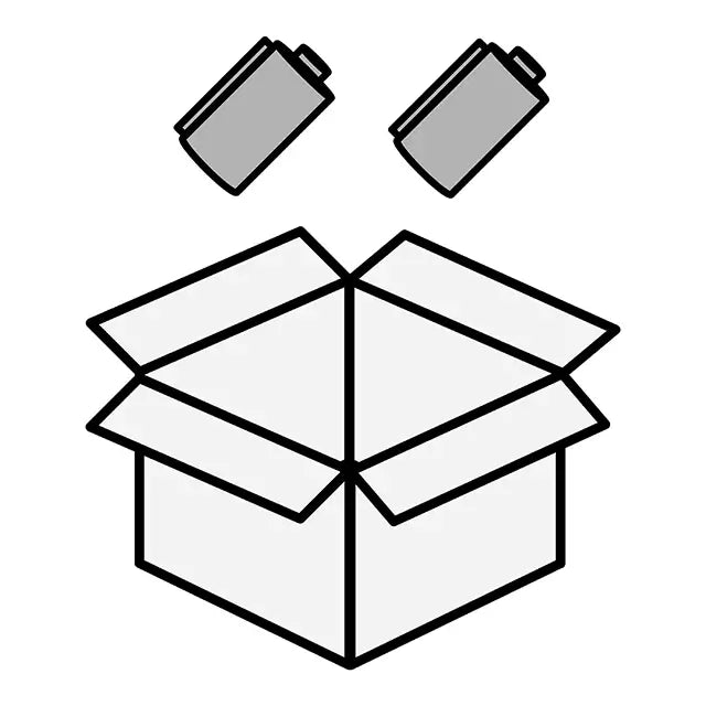 clip art of two rolls of 35mm film being dropped into a box for shipping